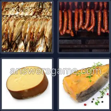 4 Pics 1 Word 6 Letters SMOKED