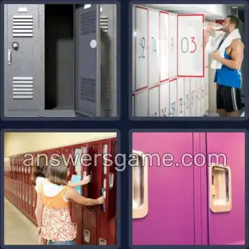 4 Pics 1 Word 6 Letters LOCKER