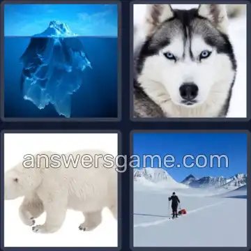 4 Pics 1 Word 6 Letters ARCTIC