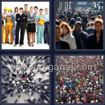 4 Pics 1 Word 6 Letters PEOPLE