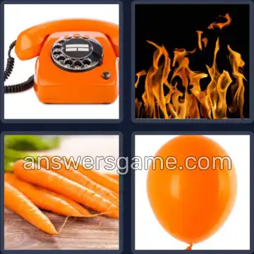 4 Pics 1 Word 6 Letters ORANGE