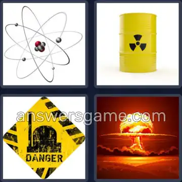 4 Pics 1 Word 6 Letters ATOMIC