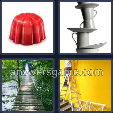 4 Pics 1 Word 6 Letters WOBBLY