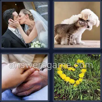4 Pics 1 Word 6 Letters LOVING