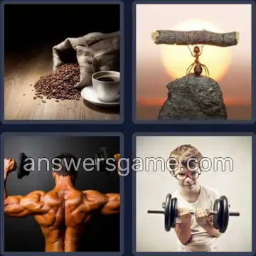 4 Pics 1 Word 6 Letters STRONG