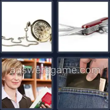 4 Pics 1 Word 6 Letters POCKET