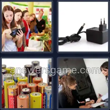 4 Pics 1 Word 6 Letters CHARGE