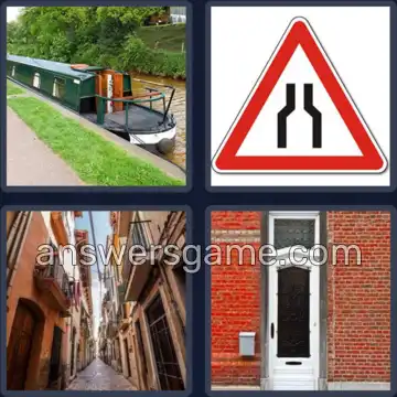 4 Pics 1 Word 6 Letters NARROW