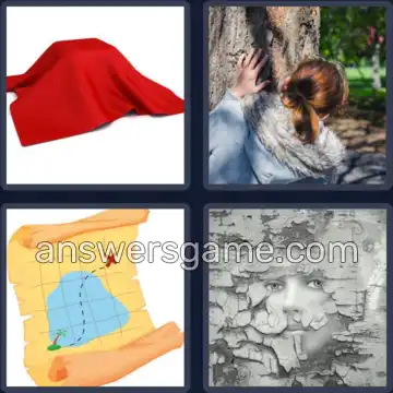 4 Pics 1 Word 6 Letters HIDDEN
