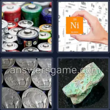 4 Pics 1 Word 6 Letters NICKEL