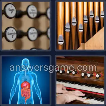 4 Pics 1 Word 6 Letters ORGANS