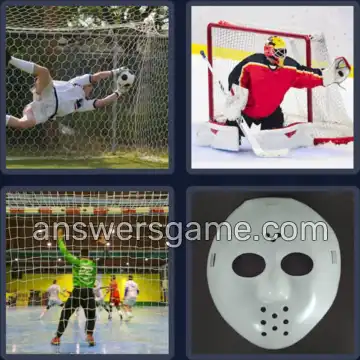 4 Pics 1 Word 6 Letters GOALIE