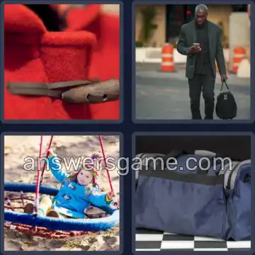 4 Pics 1 Word 6 Letters DUFFEL