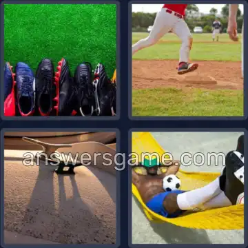 4 Pics 1 Word 6 Letters CLEATS