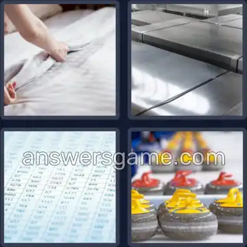 4 Pics 1 Word 6 Letters SHEETS