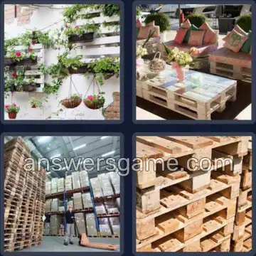 4 Pics 1 Word 6 Letters PALLET