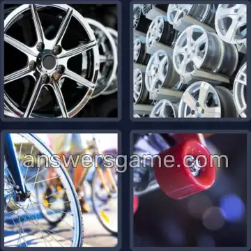 4 Pics 1 Word 6 Letters WHEELS