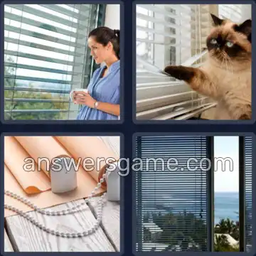 4 Pics 1 Word 6 Letters BLINDS