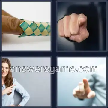 4 Pics 1 Word 6 Letters FINGER
