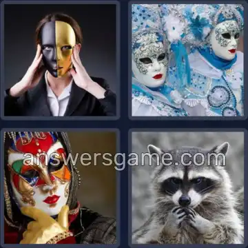 4 Pics 1 Word 6 Letters MASKED