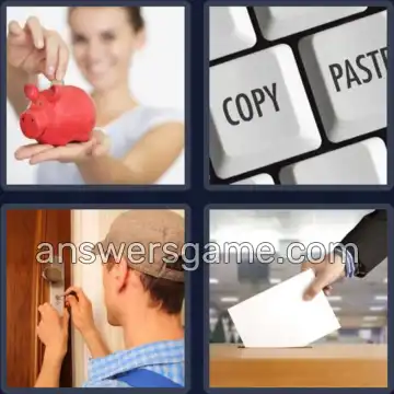 4 Pics 1 Word 6 Letters INSERT
