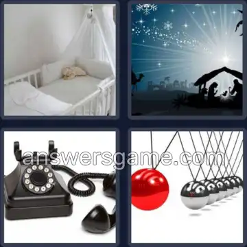 4 Pics 1 Word 6 Letters CRADLE