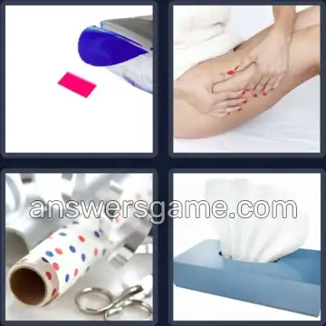 4 Pics 1 Word 6 Letters TISSUE