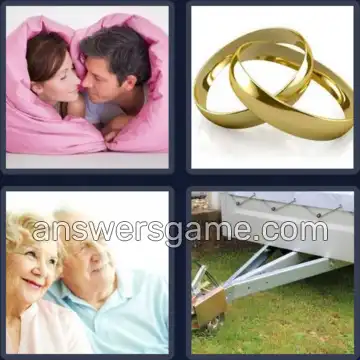 4 Pics 1 Word 6 Letters COUPLE