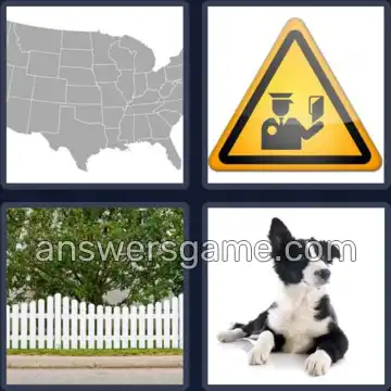 4 Pics 1 Word 6 Letters BORDER