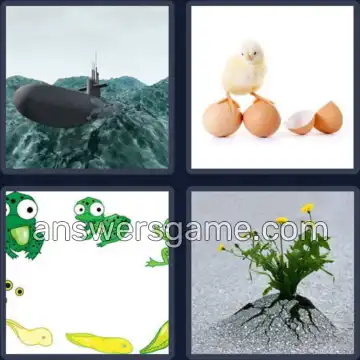 4 Pics 1 Word 6 Letters EMERGE