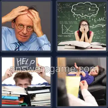 4 Pics 1 Word 6 Letters STRESS