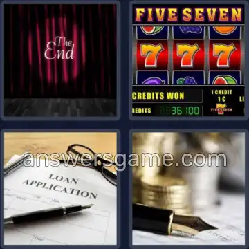 4 Pics 1 Word 6 Letters CREDIT