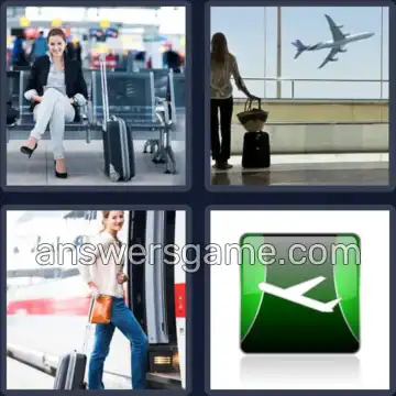 4 Pics 1 Word 6 Letters DEPART