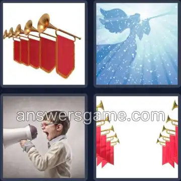 4 Pics 1 Word 6 Letters HERALD
