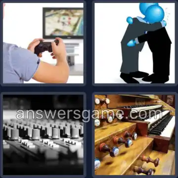 4 Pics 1 Word 7 Letters CONSOLE