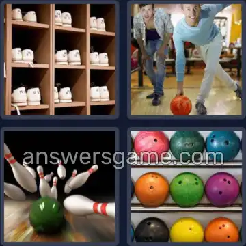 4 Pics 1 Word 7 Letters BOWLING