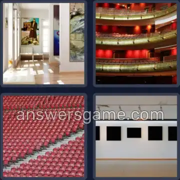 4 Pics 1 Word 7 Letters GALLERY