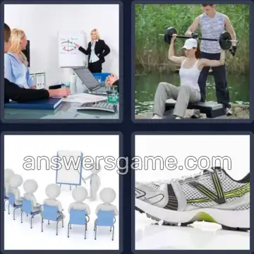 4 Pics 1 Word 7 Letters TRAINER