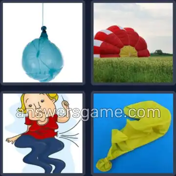 4 Pics 1 Word 7 Letters DEFLATE