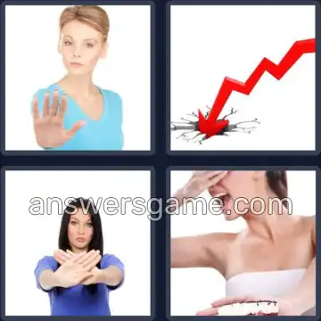 4 Pics 1 Word 7 Letters DECLINE