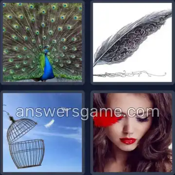 4 Pics 1 Word 7 Letters FEATHER