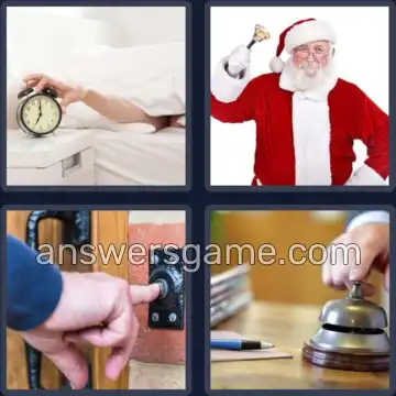 4 Pics 1 Word 7 Letters RINGING