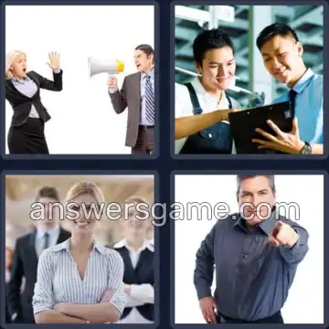 4 Pics 1 Word 7 Letters MANAGER
