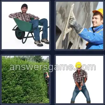 4 Pics 1 Word 7 Letters LABORER