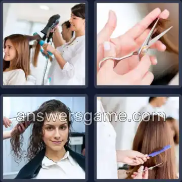 4 Pics 1 Word 7 Letters HAIRCUT
