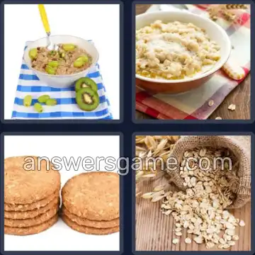 4 Pics 1 Word 7 Letters OATMEAL