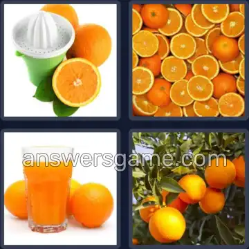 4 Pics 1 Word 7 Letters ORANGES