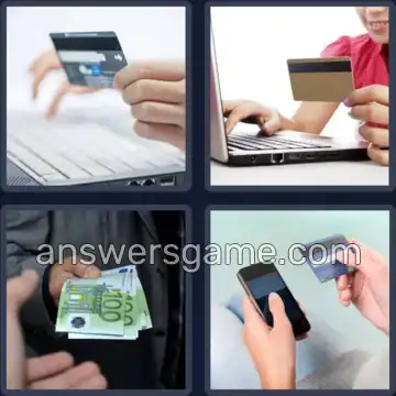 4 Pics 1 Word 7 Letters PAYMENT