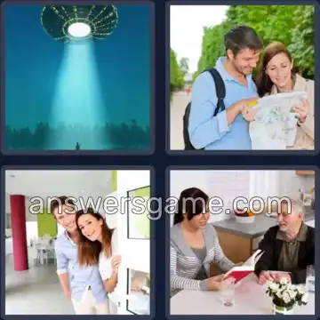 4 Pics 1 Word 7 Letters VISITOR