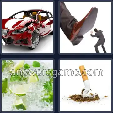 4 Pics 1 Word 7 Letters CRUSHED